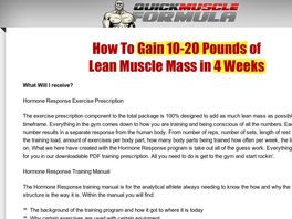 Go to: Muscle Building Program - Quick Muscle Formula