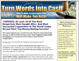 Go to: Turn Words Into Cash.