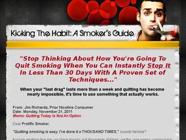 Go to: Kicking The Habit: A Smoker's Guide