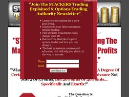Go to: Stackers Trading Option & Stock Trading Signal Service