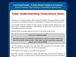 Go to: Foreclosed Dreams - A Homeowners Guide To Foreclosure.