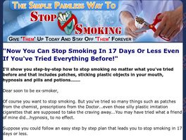 Go to: Stop Smoking Painlessly In 17 Days.