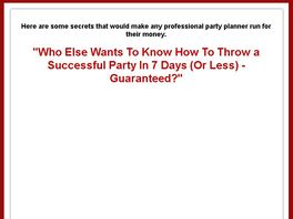 Go to: Create an amazing Party with little money
