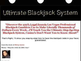Go to: Ultimate Blackjack System