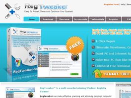 Go to: Regtweaker - #1 Converting Registry Cleaner & Windows Optimizer.
