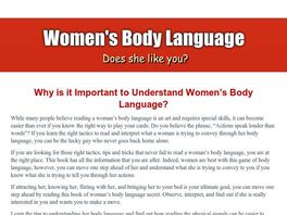 Go to: Does She Like You? Women's Body Language Revealed!