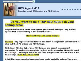 Go to: Real Estate Agents - Get BPOs and Reo Listings. Dominate your market.