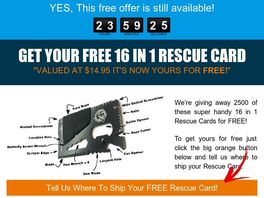 Go to: Give Away Our Rescue Card And Earn Recurring Commissions!