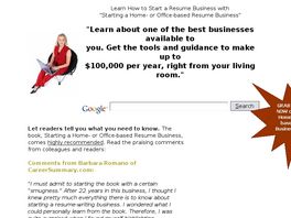 Go to: Start Resume-writing Business, 3rd Ed