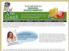 Go to: The Rich Geek - Affiliate Marketing Success.