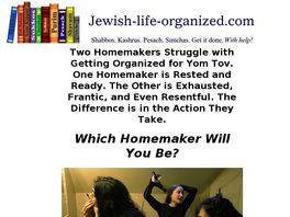 Go to: How To Organize The Major Jewish Holidays!
