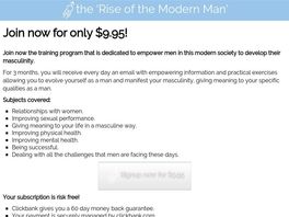 Go to: The 'rise Of The Modern Man' Training