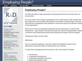 Go to: Employing People.