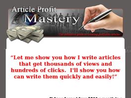 Go to: Article Profit Mastery