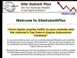 Go to: Site Submit Plus Search Engine Submission