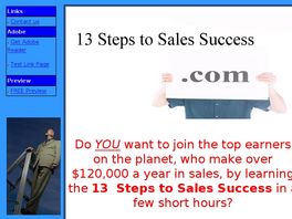 Go to: The 13 Steps To Sales Success.