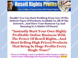 Go to: Resell Rights Profits.