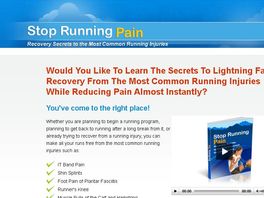 Go to: Stop Running Pain: New Product For 80% Of All Runners