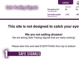 Go to: Safe Trading Signals