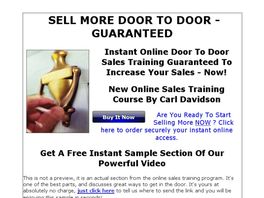 Go to: On Line Sales Training | How To Sell Door To Door