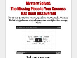 Go to: The Missing Piece To Sales Success Has Been Found!