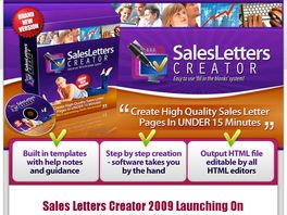 Go to: Chad Michael's Sales Letters Creator 2009 Edition