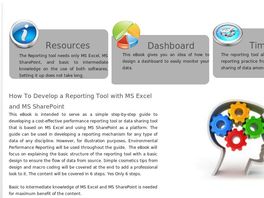 Go to: How To Develop A Performance Reporting Tool