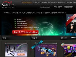 Go to: Satellite Tv For PC Service - CB Affiliate Cash Cow / Earn 75% Of Sale