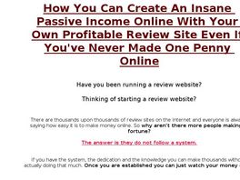 Go to: Making A Profitable Review Site- The System.