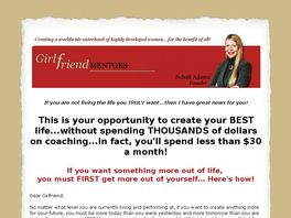 Go to: Girlfriend Mentors - 50% Recurring - Self Help.
