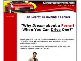 Go to: How To Own A Ferrari Within 12 Months!