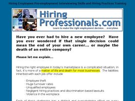 Go to: Hiring For Integrity.