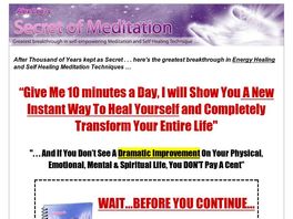 Go to: Secret Of Instant Self Healing Meditation