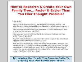 Go to: Family Tree Secrets