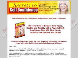 Go to: Secrets of Self Confidence
