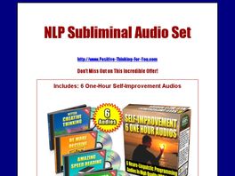 Go to: NLP Self Help MP3 downloads