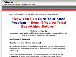 Go to: Diagnose And Cure Your Knee Injury At Home!