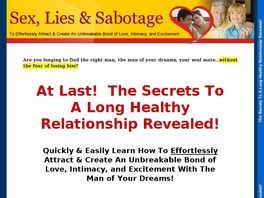 Go to: Sex, Lies, And Sabotage: ** Huge 50% Commissions ** Hot Sales Letter.