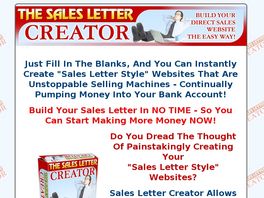 Go to: Sales Letter Creator.