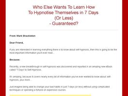 Go to: '7 Days' To Self-hypnosis