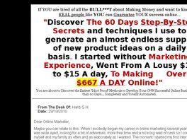 Go to: 75% Commission - Crazy High Conversions, 60 Days Money