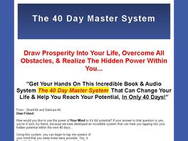 Go to: Health- Wealth- Happiness - Tap Into Your Hidden Power - 40 Day System