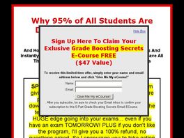 Go to: Grade Boosting Secrets