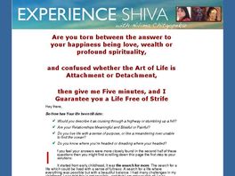 Go to: 50% Of Each Sale, Personal Development Based On Shiva's Teachings
