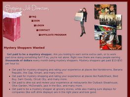 Go to: ShoppingJobDirectory.com Mystery Shopper.