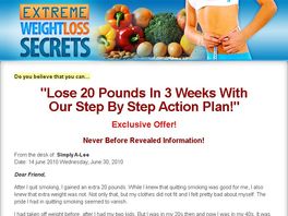 Go to: Extreme weight Loss secrets