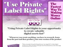 Go to: How To Use Private Label Rights.