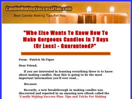 Go to: Your Candle Making Success Plan.