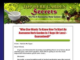 Go to: Top Herb Garden Secrets.