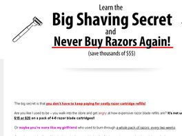 Go to: Brand New! Promote To Anyone Who Shaves! Big Shaving Secret E-guide